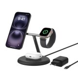 Belkin BoostCharge Pro 3in1 Magsafe Adjustable Charging Stand - Black%