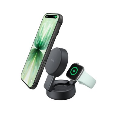 Belkin UltraCharge 25W Qi2 Compact 2-in-1 Charger (Phone & Watch) - Charcoal