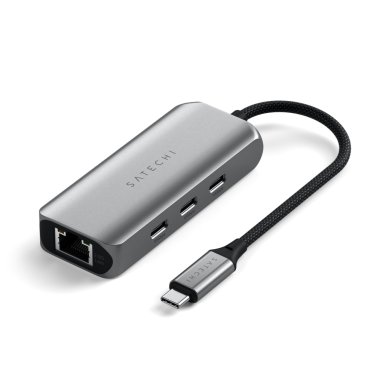 Satechi USB-C 4-in-1 Hub with Ethernet (2.5Gb) - Space Grey