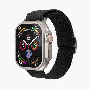 Vonmahlen Woven Loop - 38/40/41mm - Silver/Black