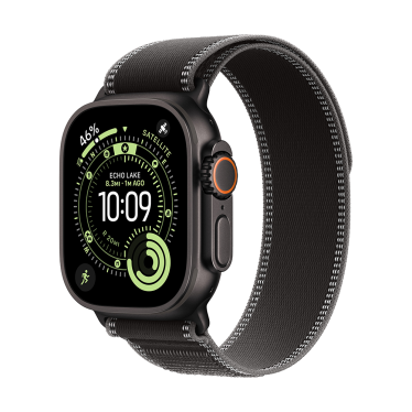 [Open Box] Apple Watch Ultra 3 - 49mm - Black Titanium - Black/Charcoal Trail Loop - S/M