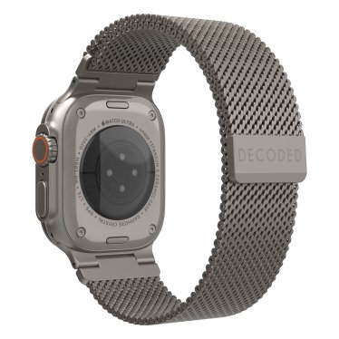 Decoded Braided Steel Traction Strap - 44/45/46/49mm - Titanium