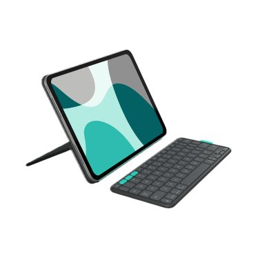 Logitech Flip Folio - iPad Pro 11" (2024/2025) & iPad Air 11'' (2024/2025) - Graphite