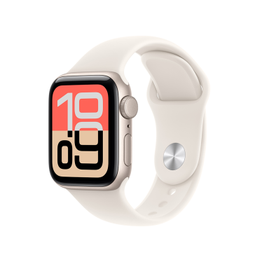 Apple Watch SE 3 - 40mm - Starlight Aluminium - Starlight Sport Band - S/M
