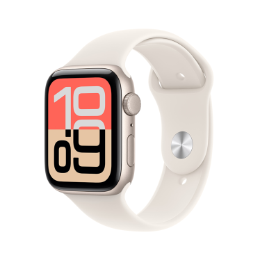 Apple Watch SE 3 - 44mm - Starlight Aluminium - Starlight Sport Band - M/L
