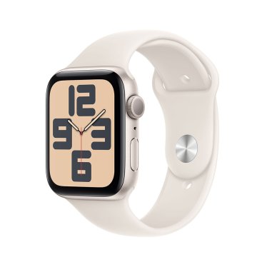 Apple Watch SE - 44mm - Starlight Aluminium - Starlight Sport Band - S/M (140-190mm)