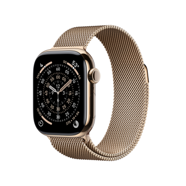Apple Watch S11 Cellular - 42mm - Gold Titanium - Gold Milanese Loop