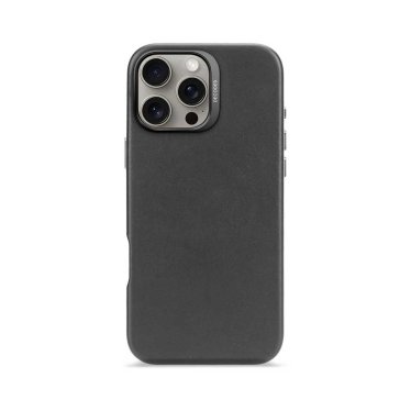 Decoded Leather Backcover - iPhone 16 Pro Max - Black