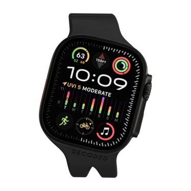 Decoded Silicone Ares Loop Band - Apple Watch 44/45/46/49mm - Black