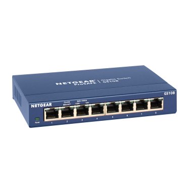 NETGEAR - ProSafe Unmanaged Switch - GS108 - 5-port Gigabit 10/100/1000 Mbps