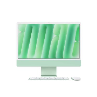 iMac 24" Green - M4 10C-CPU & 10C-GPU - 32GB - 1TB - Gbit Eth - Mouse - MK-TID