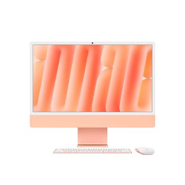 iMac 24" Orange - M4 8C-CPU & 8C-GPU - 16GB - 256GB - NO Eth - Mouse - MK