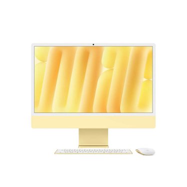iMac 24" Yellow - M4 8C-CPU & 8C-GPU - 16GB - 1TB - Gbit Eth - Mouse - MK-TID-NUM