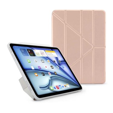 Pipetto Origami Case - iPad Air 10.9 (2020/2022) / iPad Air 11 (2024) - Metallic Pink