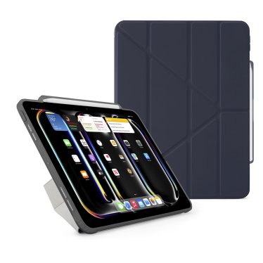 Pipetto Origami Pencil Case - iPad Pro 13" (2024-2025) - Dark Blue