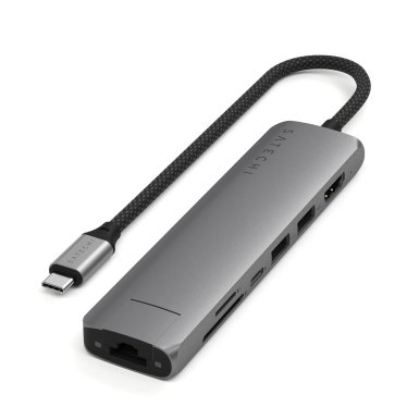 Satechi 6-in-1 USB-C Slim Multiport Adapter - Space Grey