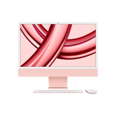 iMac 24" Pink - M3 8C-CPU & 10C-GPU - 8GB - 256GB - Gbit Eth - MK-TID - Mouse