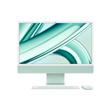 iMac 24" Green - M3 8C-CPU & 10C-GPU - 8GB - 256GB - Gbit Eth - MK-TID - Mouse