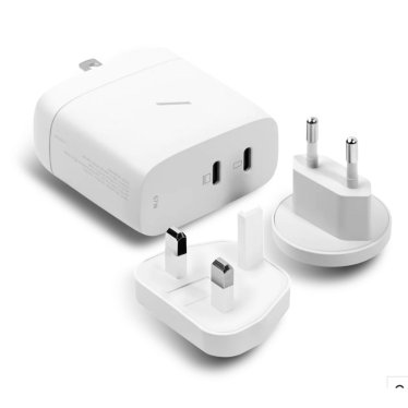 !Native Union Dual USB-C Fast GaN Charger PD - 67W - White