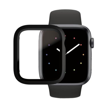 PanzerGlass Black Screenprotector - Apple Watch 4/5/6/SE - 44mm