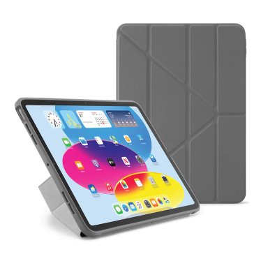 Pipetto Origami Case - iPad 10.9" (2022) / iPad 11" (2025) - Dark Grey
