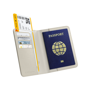 Satechi Vegan Leather FindAll Passport Cover - Sand