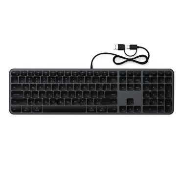 Satechi Slim LX3 Wired Keyboard - Space Black