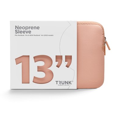 TRUNK Neoprene Sleeve - MacBook Air 13" (2020-2025) / Pro 13" (2020-2022) - Coral Pearl
