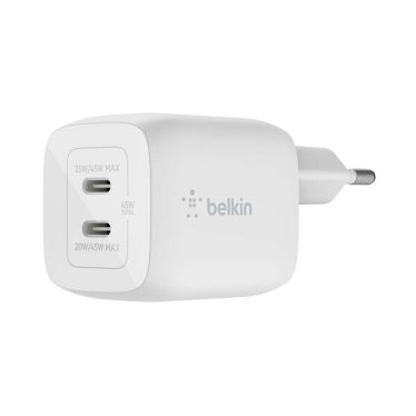 [Open Box] Belkin 45W PD PPS Dual USB-C GaN Charger - Universal