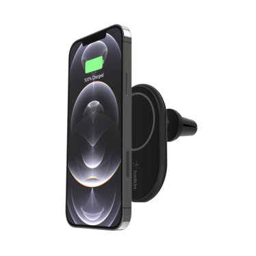 [Open Box] Belkin Magnetic Wireless Car Vent Mount + Car Charger - 10w - Black