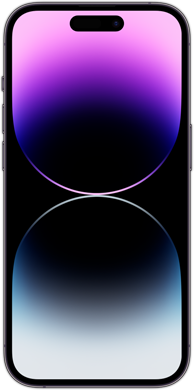 Vooraanzicht van de 6,1‑inch iPhone&nbsp;14&nbsp;Pro.