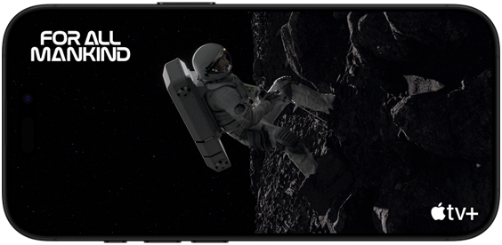 iPhone 16 Pro met een scène uit ‘Red Moon: Episode 1’ van de Apple TV+-serie ‘For All Mankind’